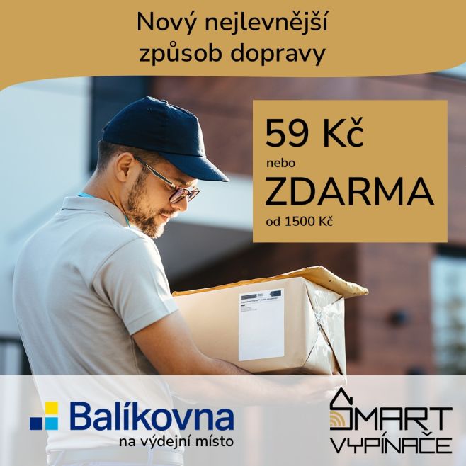 🚚 Nejlevnější doprava už za 59 Kč nebo *ZDARMA* při nákupu nad 1500 Kč! Nyní si můžete nechat doručit své objednávky do...